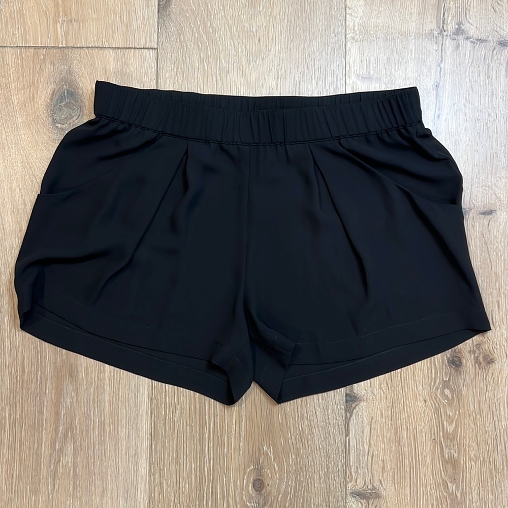 BCBGMaxAzria - Black Sheer Shorts with Pockets